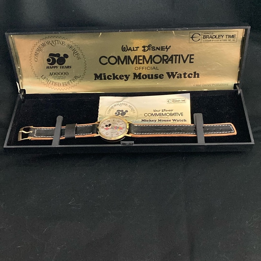 Walt Disney Commemorative Mickey Mouse Watch by Bradley
